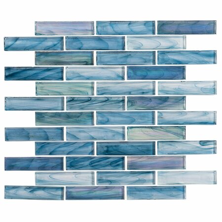 ANDOVA TILES ANDOVA TILES Marianna 1" x 4" Glass Brick Joint Mosaic Wall Tile ANDMARI462